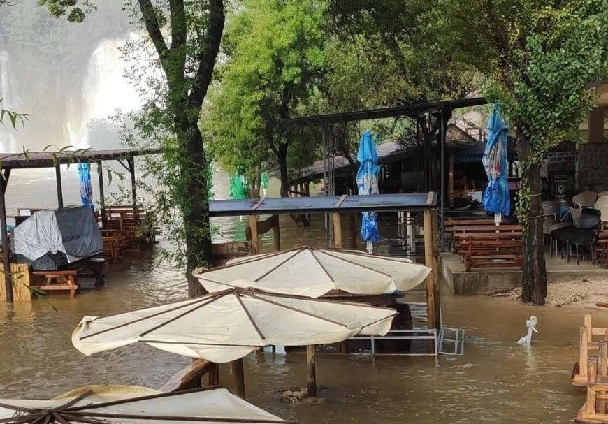 Nevrijeme u Hercegovini, pogledajte poplavljeno područje kod slapova Kravice