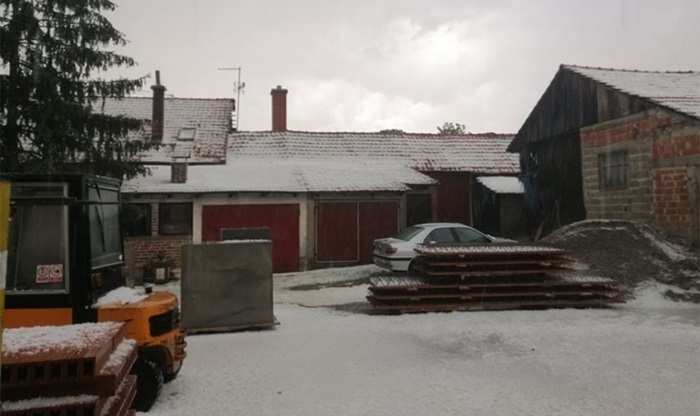 Nevrijeme u Hrvatskoj, padao grad veličine lješnika