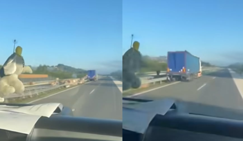 Nezgoda na autoputu kod Doboja: Teret iz kamiona završio na cesti