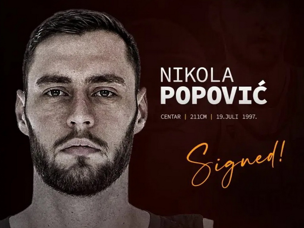 Nikola Popović novi centar KK Bosna