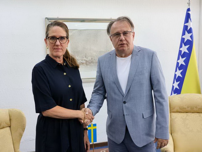 Nikšić sa švedskom ambasadoricom o evropskom putu BiH i jačanju ekonomske saradnje