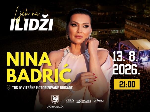 Nina Badrić sutra na Ilidži: Veliki koncert pod otvorenim nebom, ulaz besplatan