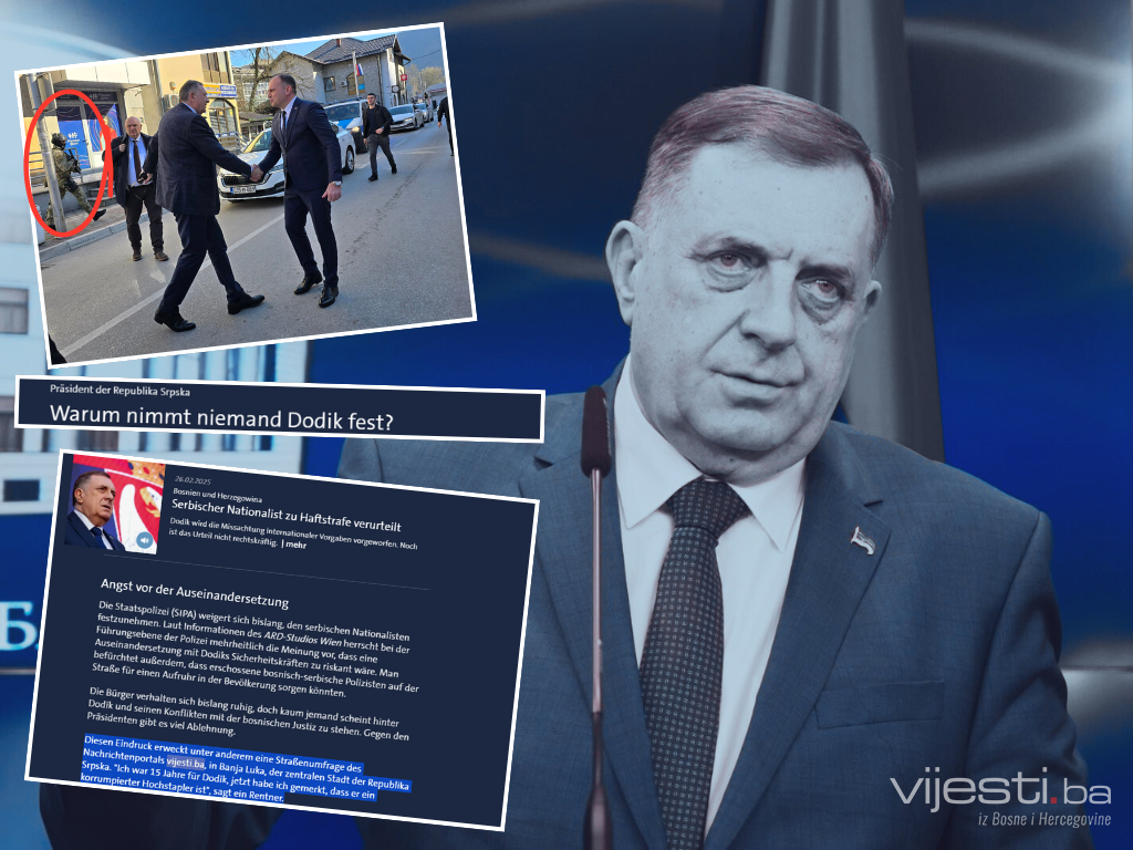 Njemačka državna televizija citira Vijesti.ba: Zašto niko ne hapsi Dodika