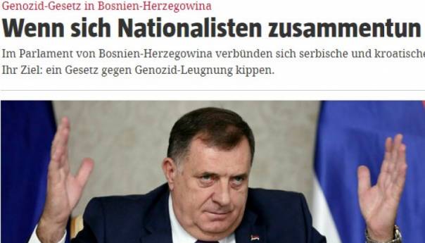 Njemački list: Srpski i hrvatski nacionalisti zajedno protiv Inzkovog zakona