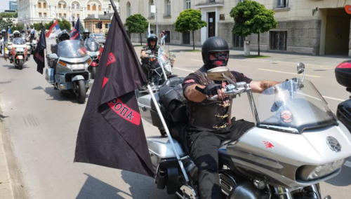 'Noćni vukovi' s crnih lista EU i SAD-a prodefilovali Banjalukom