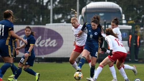 Nogometašice BiH poražene od Danske