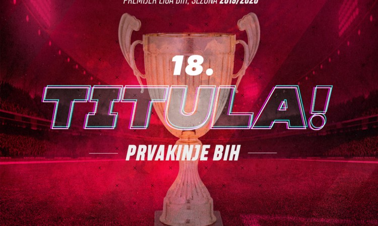 Nogometašice SFK 2000 Sarajevo proslavljaju 18. titulu prvakinja BiH