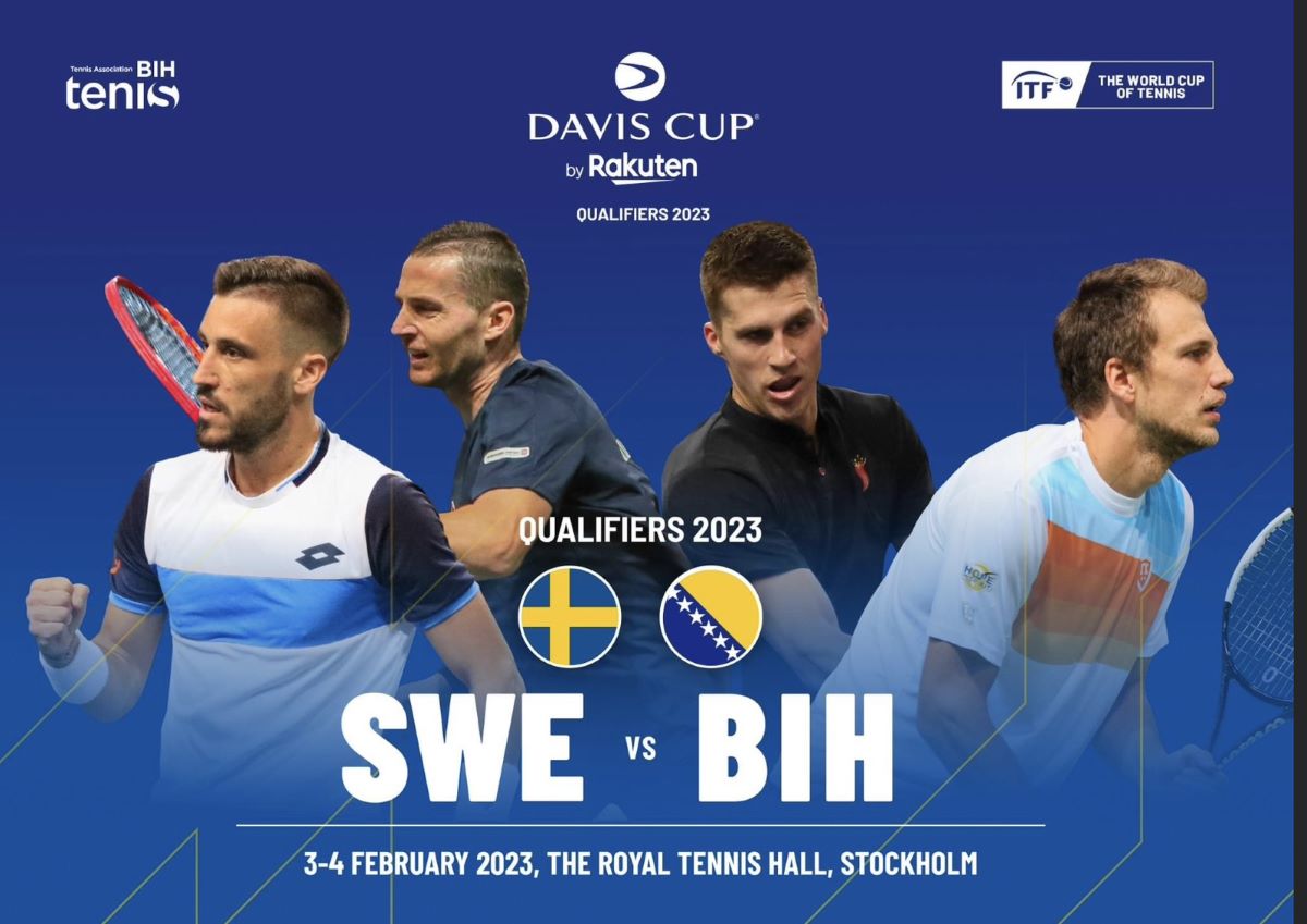 Nominovani timovi za Davis Cup meč Švedska - BiH