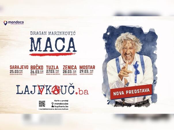 Nova predstava Dragana Marinkovića Mace - Lajfkouč.ba na prvoj bh. turneji