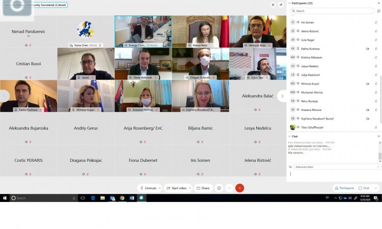 Novaković-Bursać na sastanku Energetske zajednice, predstavljen Zeleni plan EU