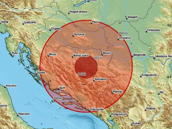 Novi detalji: Jak zemljotres u BiH, osjetio se i u Hrvatskoj