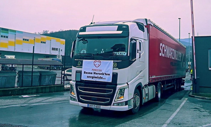 Novi konvoj pomoći od 40 kamiona krenuo prema Turskoj i Siriji