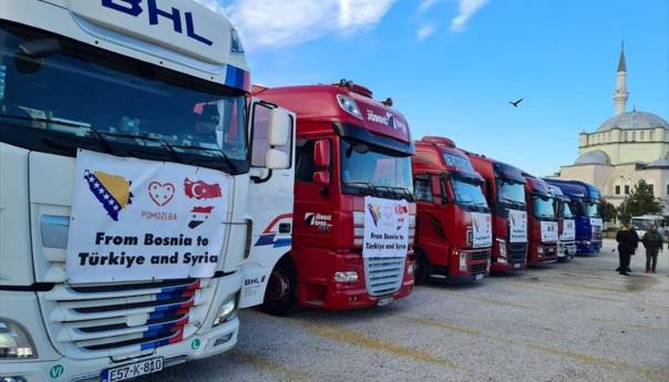 Novi konvoj pomoći Udruženja Pomozi.ba u subotu kreće prema Turskoj i Siriji