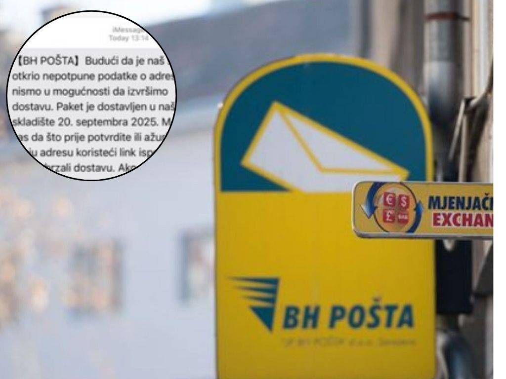 Novi pokušaji internet prevara preko lažnih poruka BH Pošte