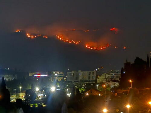 Novi požari kod Podgorice: Zatvoren put ka Nikšiću