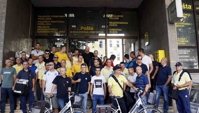 Novi štrajk upozorenja Hrvatskih pošta Mostar