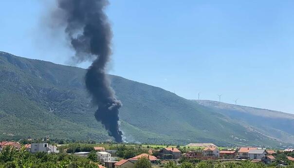 Novi veliki požar na deponiji Uborak kod Mostara