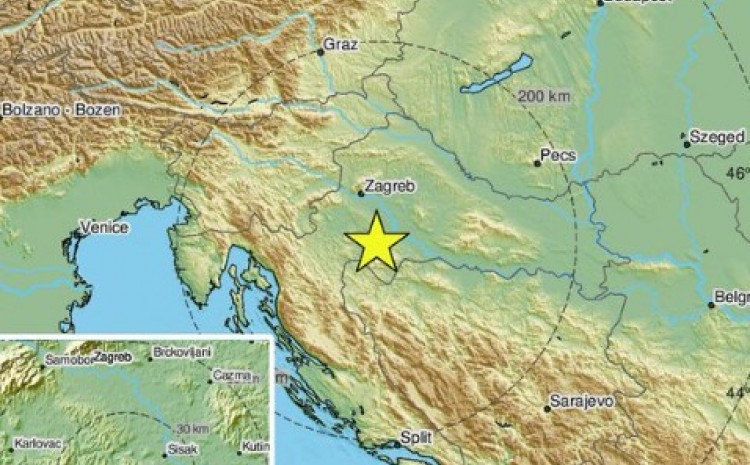 Novi zemljotres kod Petrinje, osjetilo se i u Bosni i Hercegovini