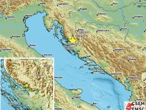 Novi zemljotres pogodio Dalmaciju, ovaj put slabiji nego ranije