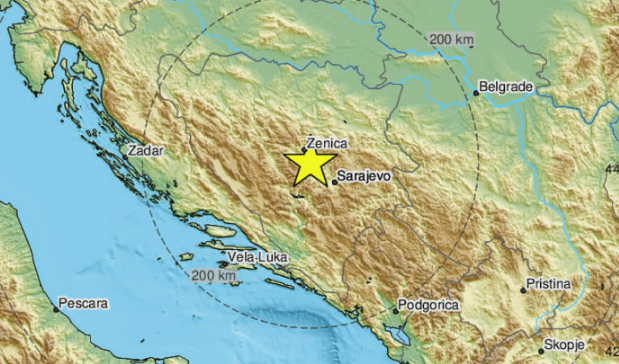 Zemljotres jačine 3,1 stepen na području Kaknja