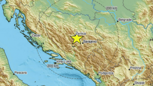Zemljotres jačine 3,1 stepen na području Kaknja