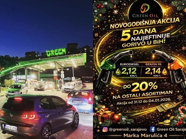 Novogodišnja akcija Green Oil-a: Najjeftinije gorivo u BiH