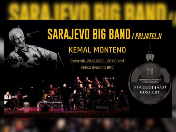 Novogodišnji koncert 'Sarajevo Big Band i prijatelji' posvećen Montenu 28. decembra