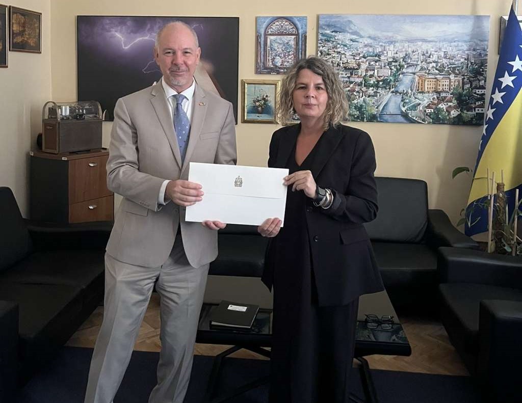 Novoimenovani ambasador Kanade za BiH François Lafrenière predao kopije akreditivnih pisama