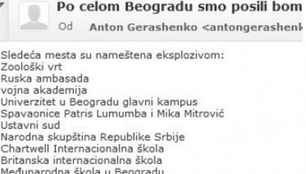 Nove prijetnje: "Postavili smo bombe po cijelom Beogradu"