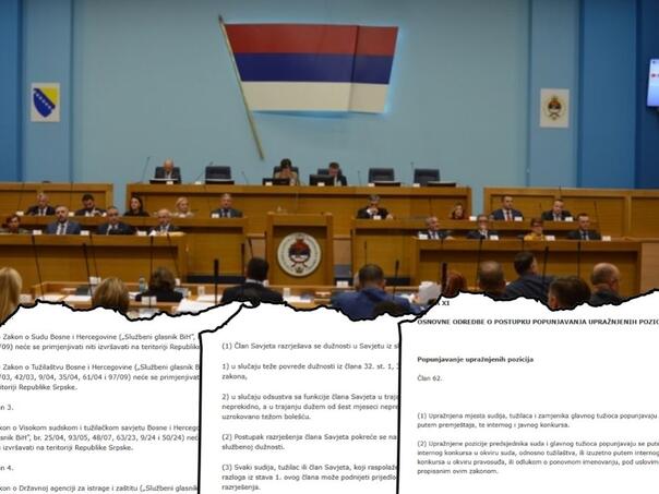 NSRS usvojila zakone koji zabranjuju bh. pravosuđe, SIPA-u...