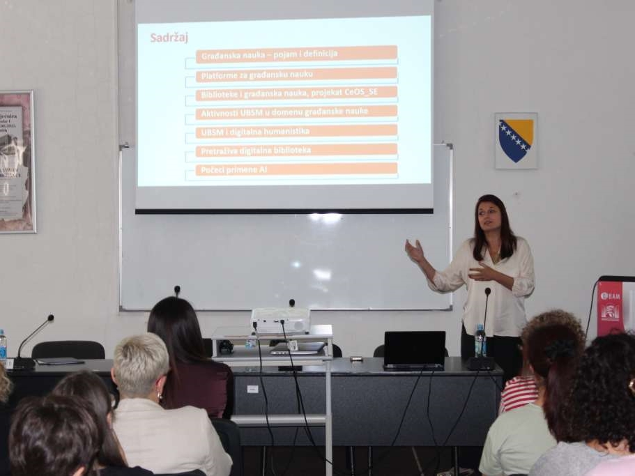 NUB BiH: Održana radionica "Građanska nauka i digitalna humanistika u akademskim bibliotekama"