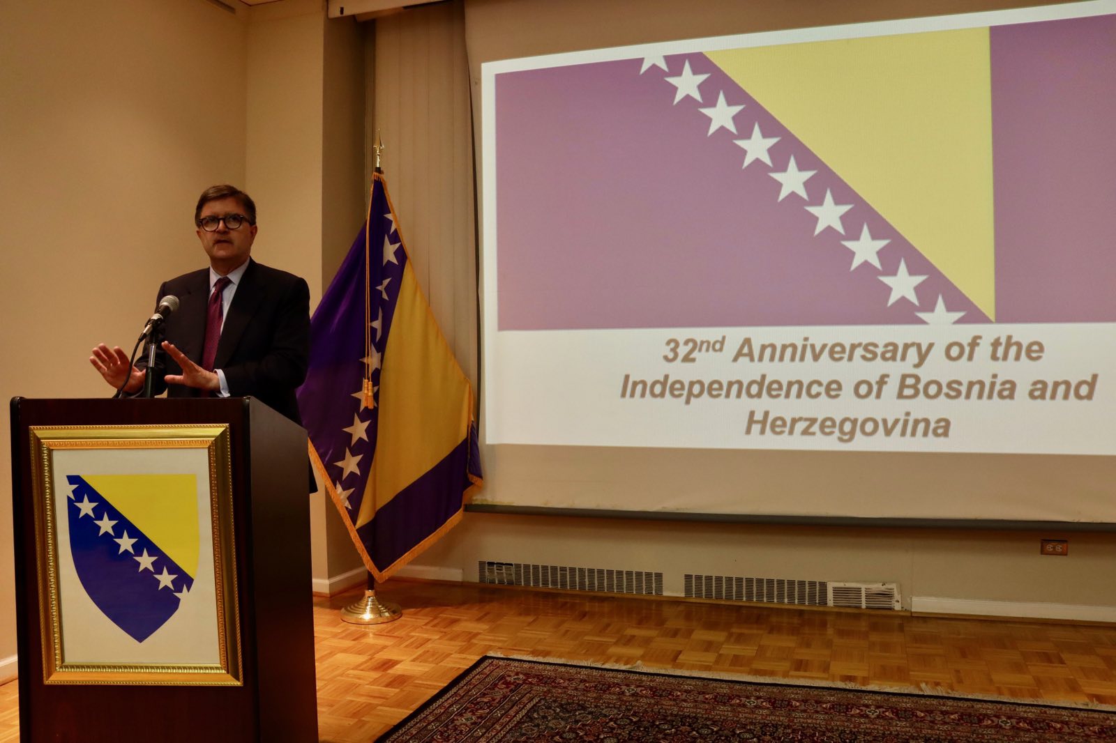O'Brien na prijemu u Ambasadi BiH u SAD o zapanjujućoj odbrani i otporu BiH