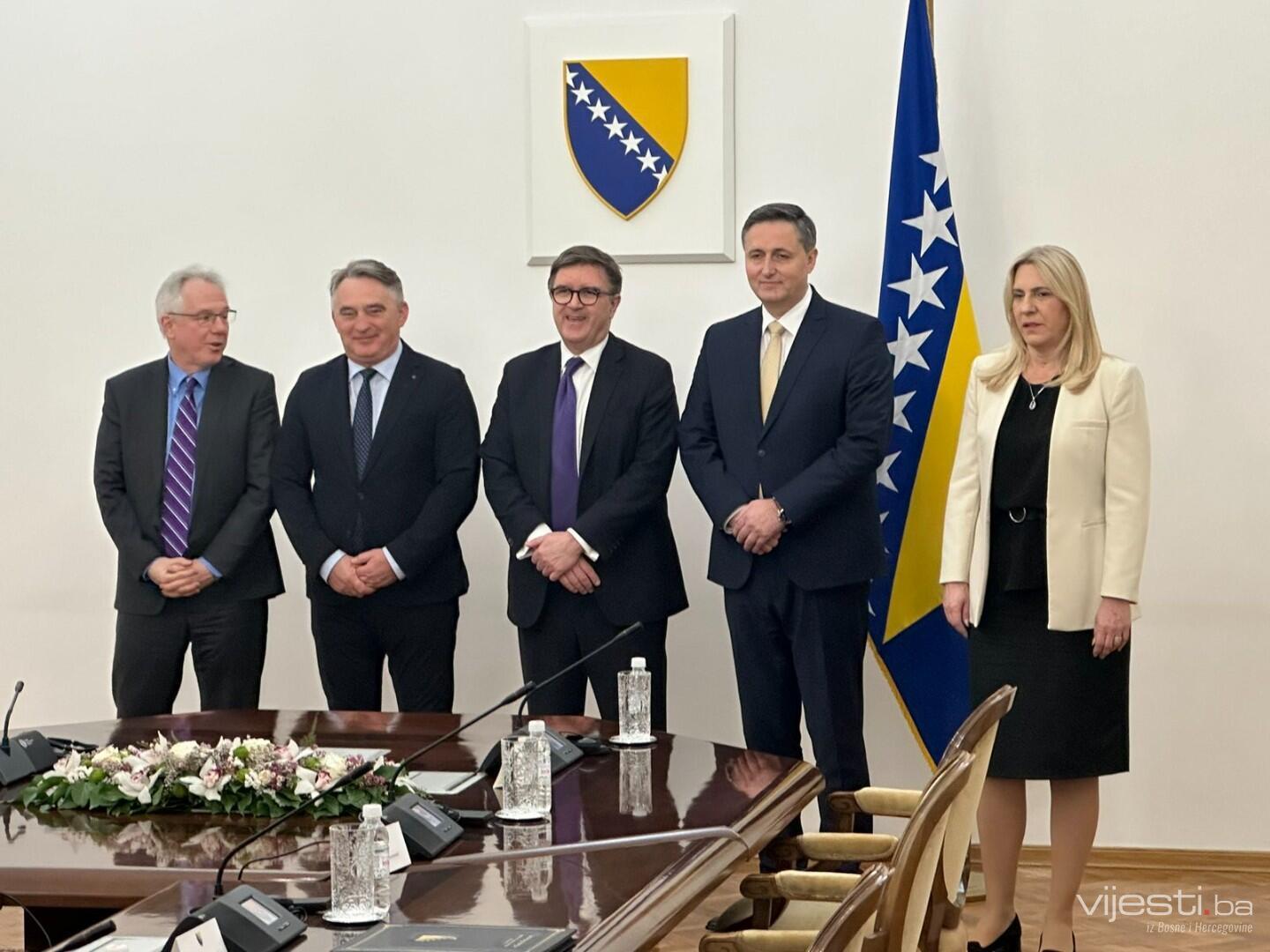 O'Brien stigao u Predsjedništvo BiH na sastanak