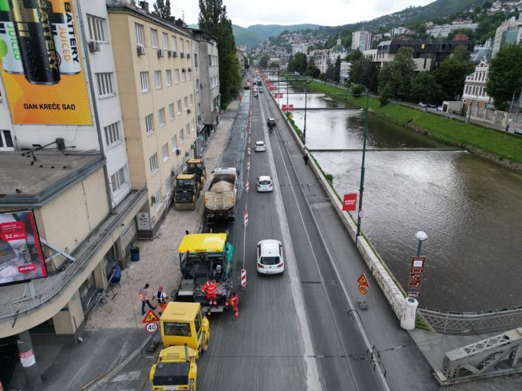 Obala Kulina bana će skoro cijeli vikend biti zatvorena za saobraćaj zbog asfaltiranja