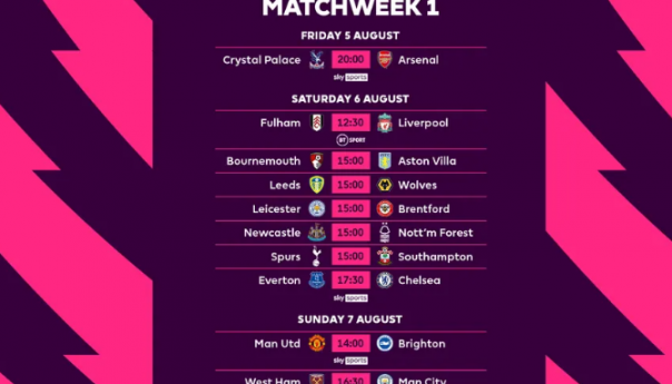 Obavljen žrijeb Premier lige, šampion starta u Londonu
