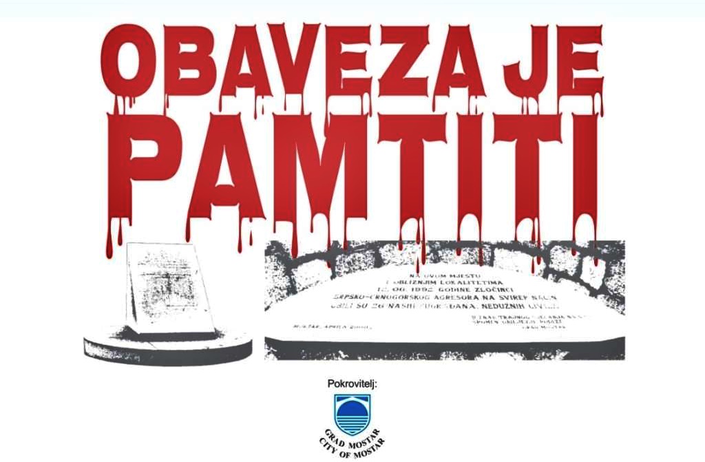 Obilježavanje Dana civilnih žrtava rata Mostara i 32. godišnjice od zločina na Uborku i Sutini