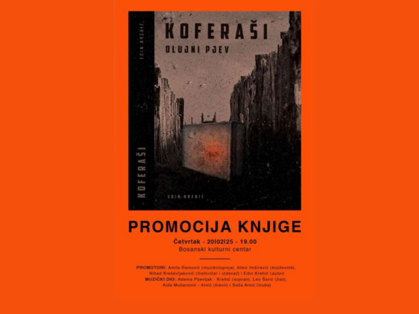 Objavljen novi roman Edina Krehića "Koferaši - olujni pjev"