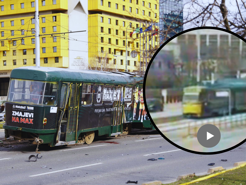 Objavljen novi snimak tramvajske nesreće u Sarajevu
