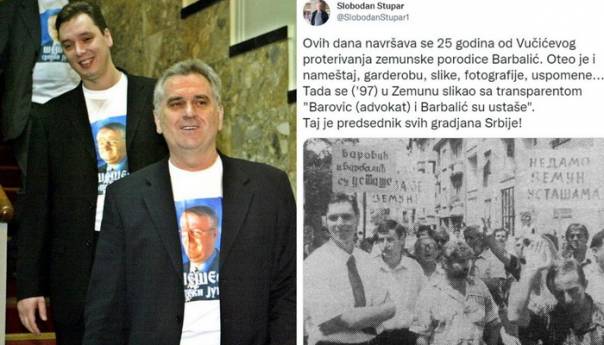 Objavljena fotografija Vučića kada je protjerivao obitelj Barbalić jer su Hrvati