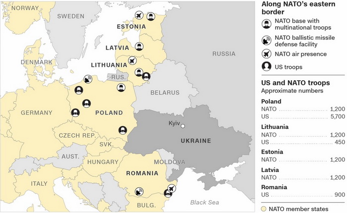 Objavljena karta NATO snaga u Evropi: Spremni na borbu