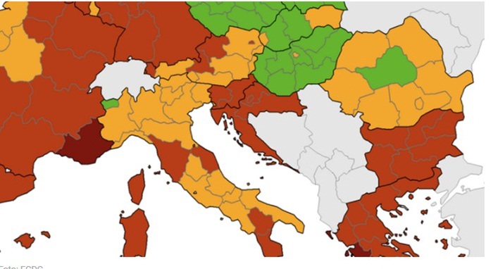 Objavljena nova korona-karta: Cijela Hrvatska crvena