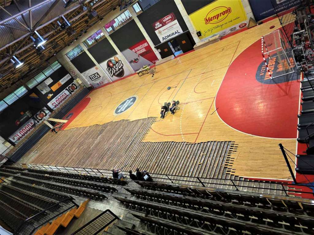 Obnova parketa u Maloj dvorani Mejdana unaprijedit će uslove za sportiste i međunarodna takmičenja