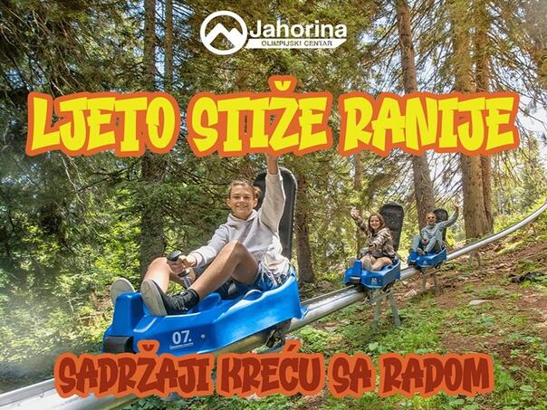 OC Јahorina: Od danas dostupni svi ljetni sadržaji