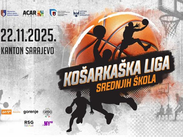 Od 22. novembra počinje 1. Liga srednjih škola Kantona Sarajevo