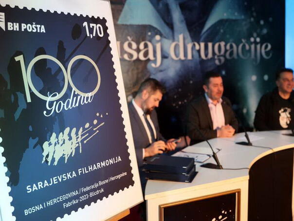 Od danas u opticaju poštanska marka '100 godina Sarajevske filharmonije'