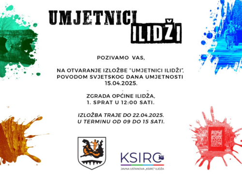 Od učenika do akademika: Otvaranje izložbe “Umjetnici ilidži” u utorak, 15. aprila
