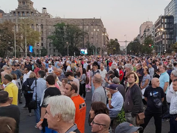 Održan 22. protest "Srbija protiv nasilja" u Beogradu