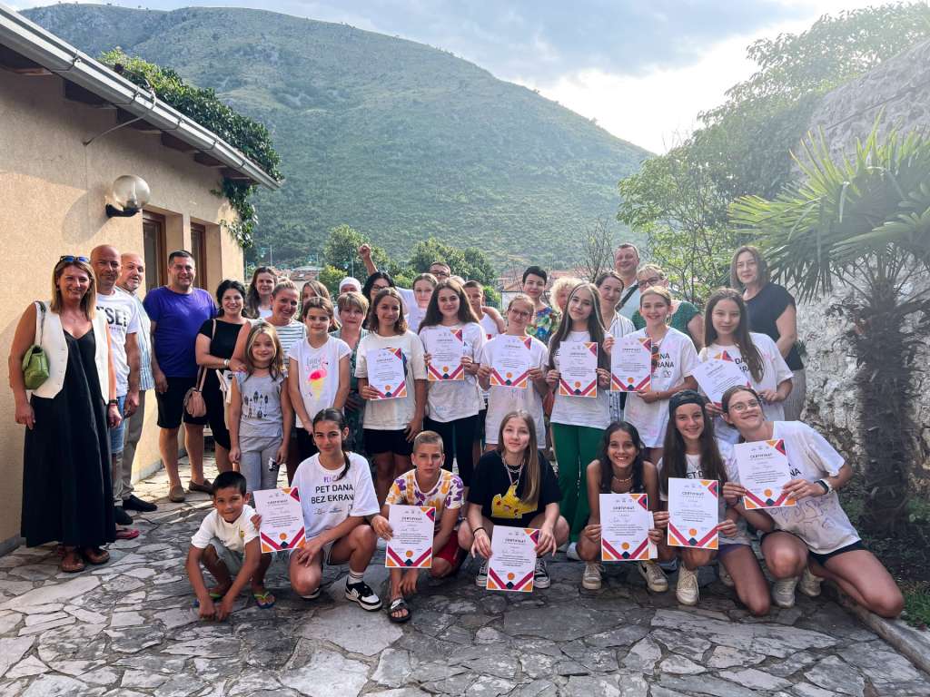 Održan edukativno-zabavni kamp za mlade '5 dana bez ekrana'