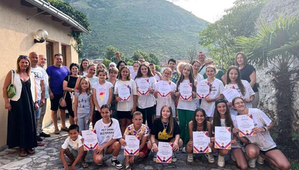 Održan edukativno-zabavni kamp za mlade '5 dana bez ekrana'