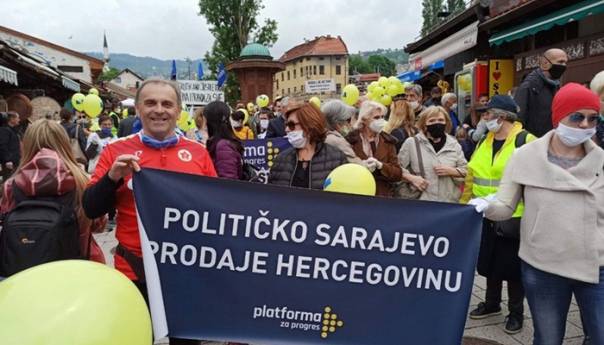 Održan protestni skup opozicije u Sarajevu